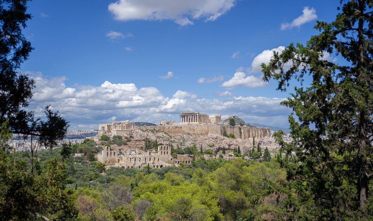 L'Acropoli di Atene vista dalla collina di Filopappo