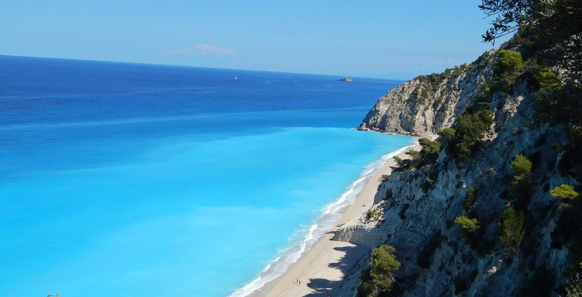 Egremni vista dall'alto, Lefkada