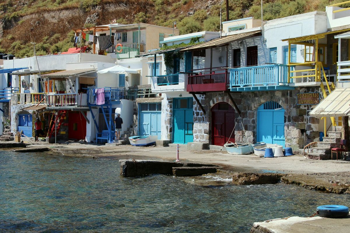 I syrmata colorati di Klima, Milos