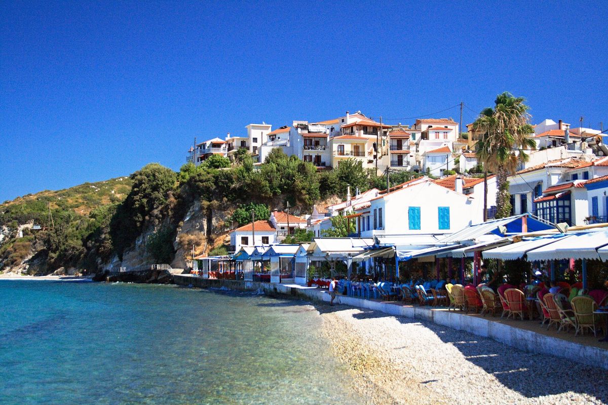 Il lungomare di Kokkari, Samos
