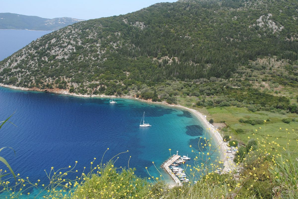 La baia verde di Antisamos, Cefalonia