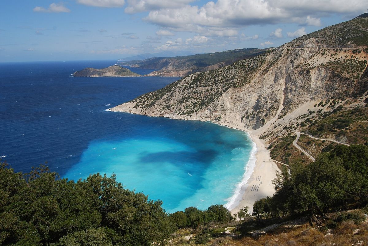 Myrtos vista dal tornante, Cefalonia