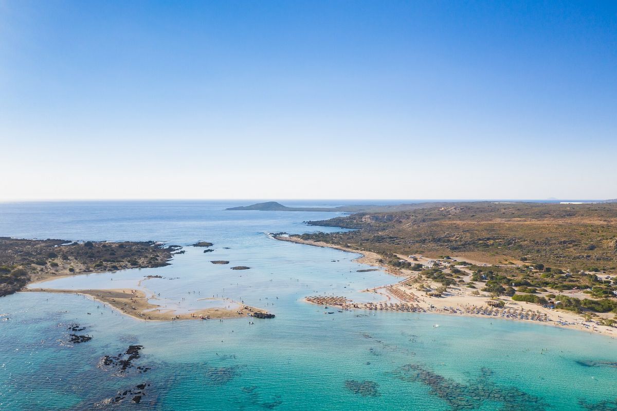 La laguna e la sabbia rosa di Elafonissi, Creta