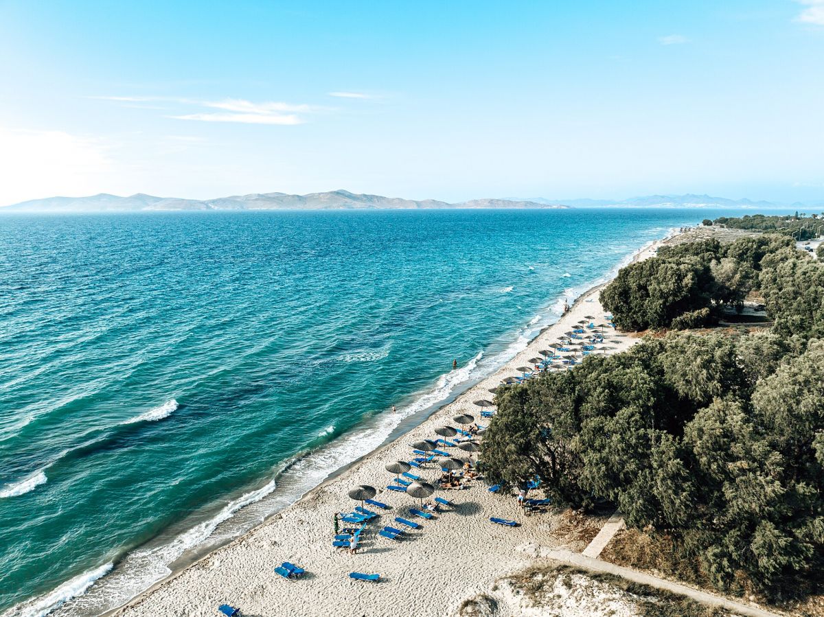 Le dune e la spiaggia di Marmari, Kos