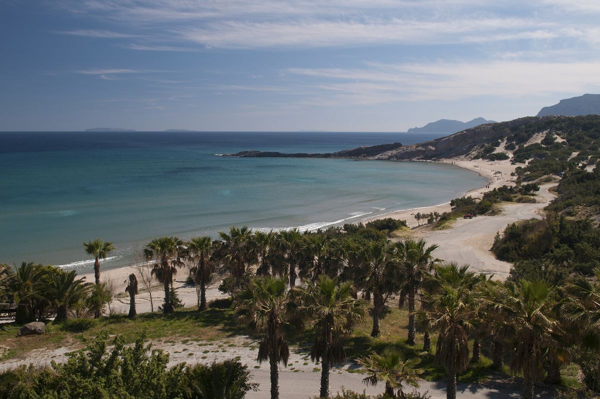 Paradise Beach nella baia di Kefalos, Kos