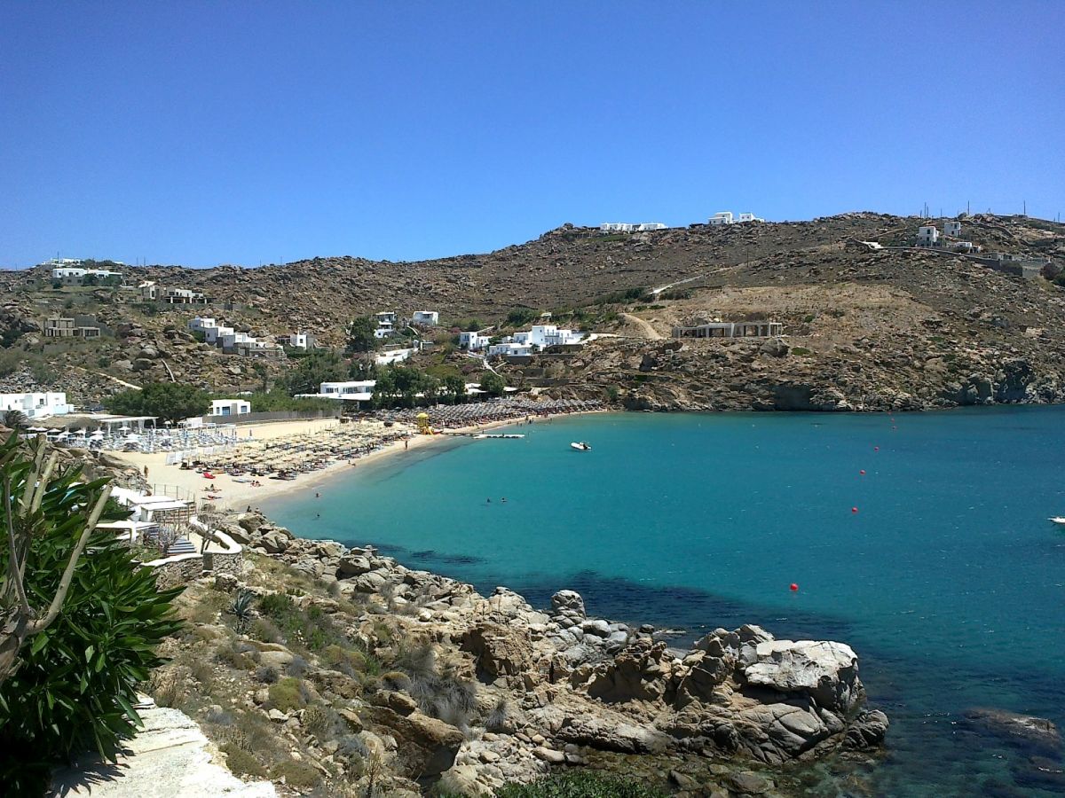 La baia di Super Paradise, Mykonos