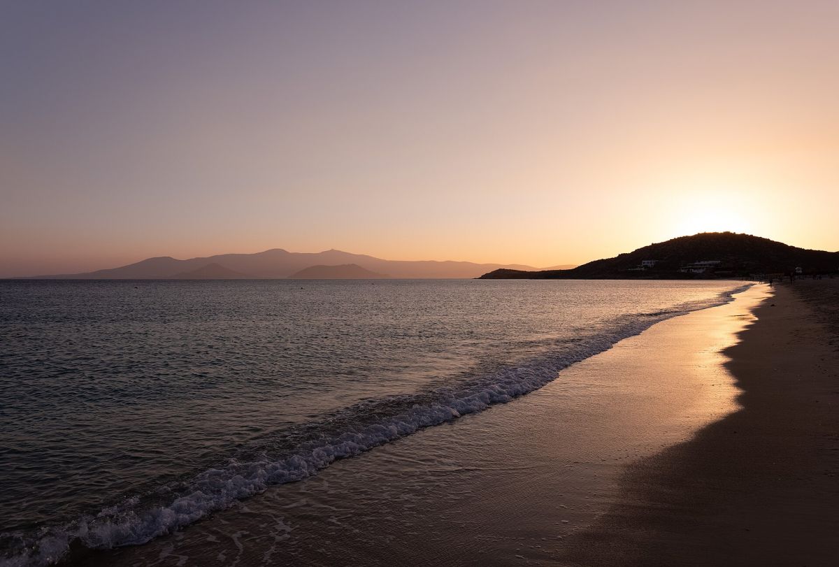 Agios Prokopios al tramonto, Naxos